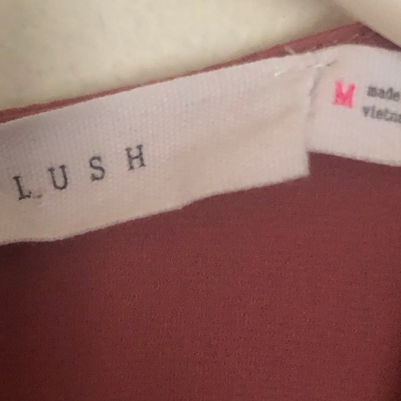 Host pick Lush Dusty Rose Wrap Dress - Picture 3 of 7